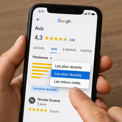 Παράδειγμα προφίλ Google My Business με θετικές κριτικές